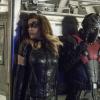 Arrow -- "Thanksgiving" -- Image AR607b_0714b.jpg -- Pictured (L-R): Juliana Harkavy as Dinah Drake/Black Canary and Rick Gonzalez as Rene Ramirez/Wild Dog -- Photo: Jack Rowand/The CW -- ÃÂ© 2017 The CW Network, LLC. All Rights Reserved.