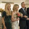 Arrow -- "Irreconcilable Differences" -- Image AR609a_0002 -- Pictured (L-R): Charlotte Ross as Donna Smoak, Emily Bett Rickards as Felicity Smoak, Tom Amandes as Noah Kuttler, -- Photo: Dan Power/The CW -- ÃÂ© 2017 The CW Network, LLC. All Rights Reserved.
