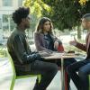 Arrow -- "Irreconcilable Differences" -- Image AR609a_0074 -- Pictured (L-R): Echo Kellum as Curtis Holt, Juliana Harkavy as Dinah Drake, and Rick Gonzalez as Rene Ramirez -- Photo: Dan Power/The CW -- ÃÂ© 2017 The CW Network, LLC. All Rights Reserved.