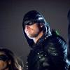 Arrow -- "We Fall" -- Image Number: AR611a_0235.jpg -- Pictured (L-R): Juliana Harkavy as Dinah Drake/Black Canary and Stephen Amell as Oliver Queen/Green Arrow -- Photo: Dean Buscher/The CW -- ÃÂ© 2018 The CW Network, LLC. All Rights Reserved.