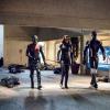 Arrow -- "We Fall" -- Image Number: AR611a_0393.jpg -- Pictured (L-R): Rick Gonzalez as Rene Ramirez/Wild Dog, Juliana Harkavy as Dinah Drake/Black Canary and Echo Kellum as Curtis Holt/Mr. Terrific -- Photo: Dean Buscher/The CW -- ÃÂ© 2018 The CW Network, LLC. All Rights Reserved.