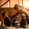 Arrow -- "We Fall" -- Image Number: AR611b_0267.jpg -- Pictured (L-R): Jack Moore as William Clayton and Stephen Amell as Oliver Queen/Green Arrow -- Photo: Diyah Pera/The CW -- ÃÂ© 2018 The CW Network, LLC. All Rights Reserved.