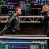 Arrow -- "All for Nothing" -- Image Number: AR612a_.jpg -- Pictured (L-R): Stephen Amell as Oliver Queen/Green Arrow and Johann Urb as Sonny Pederson -- Photo: Bettina Strauss/The CW -- ÃÂ© 2018 The CW Network, LLC. All rights Reserved.