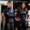 Arrow -- "All for Nothing" -- Image Number: AR612a_0170.jpg -- Pictured (L-R): Rick Gonzalez as Rene Ramirez/Wild Dog and Juliana Harkavy as Dinah Drake/Black Canary -- Photo: Bettina Strauss/The CW -- ÃÂ© 2018 The CW Network, LLC. All rights Reserved.