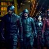 Arrow -- "The Thanatos Guild" -- Image Number: AR616b_0150.jpg -- Pictured (L-R): David Ramsey as John Diggle/Spartan, Stephen Amell as Oliver Queen/Green Arrow, Katrina Law as Nyssa Al-Ghul and Willa Holland as Thea Queen/Speedy -- Photo: Katie Yu/The CW -- ÃÂ© 2018 The CW Network, LLC. All rights reserved.