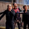 Arrow -- "The Ties That Bind" -- Image Number: AR622a_0072.jpg -- Pictured (L-R): Emily Bett Rickards as Felicity Smoak, Rick Gonzalez as Rene Ramirez/Wild Dog and Audrey Marie Anderson as Lyla Michaels -- Photo: Robert Falconer/The CW -- ÃÂ© 2018 The CW Network, LLC. All Rights Reserved.