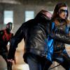 Arrow -- "The Ties That Bind" -- Image Number: AR622b_0237.jpg -- Pictured (L-R): Rick Gonzalez as Rene Ramirez/Wild Dog and Juliana Harkavy as Dinah Drake/Black Canary -- Photo: Robert Falconer/The CW -- ÃÂ© 2018 The CW Network, LLC. All Rights Reserved.