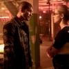 Arrow -- "Level Two" -- Image Number: AR704B_0014b -- Pictured (L-R): Rick Gonzalez as Rene Ramirez/Wild Dog and Emily Bett Rickards as Felicity Smoak -- Photo: Jack Rowand/The CW -- ÃÂ© 2018 The CW Network, LLC. All Rights Reserved.