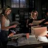 Arrow -- "The Demon" -- Image Number: AR705b_0002b -- Pictured (L-R): Katie Cassidy as Laurel Lance/Black Siren, Emily Bett Rickards as Felicity Smoak and Juliana Harkavy as Dinah Drake/Black Canary -- Photo: Jack Rowand/The CW -- ÃÂ© 2018 The CW Network, LLC. All Rights Reserved.