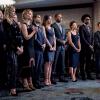 Arrow -- "Unmasked" -- Image Number: AR708a_0242b -- Pictured (L-R): Katie Cassidy as Laurel Lance/Black Siren, Emily Bett Rickards as Felicity Smoak, Rick Gonzalez as Rene Ramirez/Wild Dog, Juliana Harkavy as Dinah Drake/Black Canary, David Ramsey as John Diggle/Spartan, Audrey Marie Anderson as Lyla Michaels, Echo Kellum as Curtis Holt and Evan Roderick as Officer Anastas -- Photo: Dean Buscher/The CW -- ÃÂ© 2018 The CW Network, LLC. All Rights Reserved.