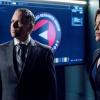 Arrow -- "Shattered Lives" -- Image Number: AR710A_0087b -- Pictured (L-R): David Stuart as Deputy Director Bell and Audrey Marie Anderson as Lyla Michaels -- Photo: Dean Buscher/The CW -- ÃÂ© 2019 The CW Network, LLC. All Rights Reserved.