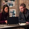 Arrow -- "Brothers & Sisters" -- Image Number: AR714A_0102b -- Pictured (L-R): Sea Shimooka as Emiko Queen and Stephen Amell as Oliver Queen/Green Arrow -- Photo: Shane Harvey/The CW -- ÃÂ© 2019 The CW Network, LLC. All Rights Reserved.