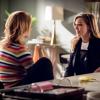Arrow -- "Brothers & Sisters" -- Image Number: AR714B_0010b -- Pictured (L-R): Emily Bett Rickards as Felicity Smoak and Katie Cassidy as Laurel Lance/Black Siren -- Photo: Dean Buscher/The CW -- ÃÂ© 2019 The CW Network, LLC. All Rights Reserved.
