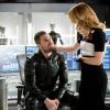 Arrow -- "Inheritance" -- Image Number: AR717b_0279b -- Pictured (L-R): Stephen Amell as Oliver Queen/Green Arrow and Emily Bett Rickards as Felicity Smoak -- Photo: Jack Rowand/The CW -- ÃÂ© 2019 The CW Network, LLC. All Rights Reserved.