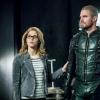 Arrow -- "Spartan" -- Image Number: AR719a_0269b -- Pictured (L-R): Emily Bett Rickards as Felicity Smoak and Stephen Amell as Oliver Queen/Green Arrow -- Photo: Dean Buscher/The CW -- ÃÂ© 2019 The CW Network, LLC. All Rights Reserved.