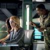 Arrow -- "Spartan" -- Image Number: AR719a_0369b -- Pictured (L-R): Kacey Rohl as Alena Whitlock, Emily Bett Rickards as Felicity Smoak and Ernie Hudson as General Stewart -- Photo: Dean Buscher/The CW -- ÃÂ© 2019 The CW Network, LLC. All Rights Reserved.