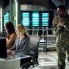 Arrow -- "Spartan" -- Image Number: AR719a_0380b -- Pictured (L-R): Kacey Rohl as Alena Whitlock, Emily Bett Rickards as Felicity Smoak and Ernie Hudson as General Stewart -- Photo: Dean Buscher/The CW -- ÃÂ© 2019 The CW Network, LLC. All Rights Reserved.