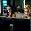 Arrow -- "Spartan" -- Image Number: AR719a_0395b -- Pictured (L-R): Kacey Rohl as Alena Whitlock and Emily Bett Rickards as Felicity Smoak -- Photo: Dean Buscher/The CW -- ÃÂ© 2019 The CW Network, LLC. All Rights Reserved.