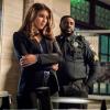 Arrow -- "Confessions" -- Image Number: AR720a_0111b.jpg -- Pictured (L-R): Juliana Harkavy as Dinah Drake/Black Canary and Danny Wattley as Sergeant Bingsley -- Photo: Dean Buscher/The CW -- ÃÂ© 2019 The CW Network, LLC. All Rights Reserved.