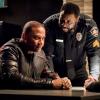 Arrow -- "Confessions" -- Image Number: AR720a_0388b.jpg -- Pictured (L-R): David Ramsey as John Diggle/Spartan, Danny Wattley as Sergeant Bingsley and Juliana Harkavy as Dinah Drake/Black Canary -- Photo: Dean Buscher/The CW -- ÃÂ© 2019 The CW Network, LLC. All Rights Reserved.