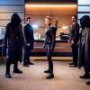 Arrow -- "Confessions" -- Image Number: AR720b_0097b.jpg -- Pictured (L-R): Christopher Gerard as Virgil (center left), Sea Shimooka as Emiko Queen (center) and Christopher Logan as Jason Toth (center right) -- Photo: Dean Buscher/The CW -- ÃÂ© 2019 The CW Network, LLC. All Rights Reserved.