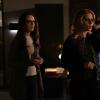 Arrow -- "Living Proof" -- Image Number: AR721a_0156r.jpg -- Pictured (L-R): Kacey Rohl as Alena Whitlock and Emily Bett Rickards as Felicity Smoak -- Photo: Jack Rowand/The CW -- ÃÂ© 2019 The CW Network, LLC. All Rights Reserved.