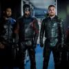 Arrow -- "You Have Saved This City" -- Image Number: AR722A_0715b.jpg -- Pictured (L-R): Michael Jai White as Ben Turner/Bronze Tiger, David Ramsey as John Diggle/Spartan, Stephen Amell as Oliver Queen/Green Arrow and Colton Haynes as Roy Harper -- Photo: Jack Rowand/The CW -- ÃÂ© 2019 The CW Network, LLC. All Rights Reserved.