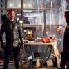 Arrow -- "You Have Saved This City" -- Image Number: AR722C_0069b.jpg -- Pictured (L-R): Stephen Amell as Oliver Queen/Green Arrow and Sea Shimooka as Emiko Queen -- Photo: Dean Buscher/The CW -- ÃÂ© 2019 The CW Network, LLC. All Rights Reserved.