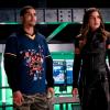 Arrow -- "Present Tense" -- Image Number: AR804a_0303b.jpg -- Pictured (L-R): Rick Gonzalez as Rene Ramirez/Wild Dog and Juliana Harkavy as Dinah Drake/Black Canary -- Photo: Jack Rowand/The CW -- © 2019 The CW Network, LLC. All Rights Reserved.
