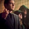 Arrow -- "Prochnost" -- Image Number: AR805A_0129b.jpg -- Pictured (L-R): Ben Lewis as William Clayton, Katherine McNamara as Mia and Stephen Amell as Oliver Queen/Green Arrow -- Photo: Dean Buscher/The CW -- © 2019 The CW Network, LLC. All Rights Reserved.