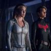 Arrow -- "Crisis on Infinite Earths: Part Four" -- Image Number: AR808B_0131r.jpg -- Pictured (L-R): Caity Lotz as Sara Lance/White Canary and Ruby Rose as Kate Kane/Batwoman -- Photo: Dean Buscher/The CW -- © 2019 The CW Network, LLC. All Rights Reserved.