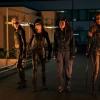 Arrow -- "Green Arrow & The Canaries" -- Image Number: AR809a_0263r.jpg -- Pictured (L-R): Katie Cassidy as Laurel Lance/Black Siren, Katherine McNamara as Mia, Raigan Harris as Bianca Bertinelli and Juliana Harkavy as Dinah Drake/Black Canary -- Photo: Katie Yu/The CW -- © 2020 The CW Network, LLC. All Rights Reserved.
