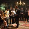 BACKSTROM:  Backstrom (Rainn Wilson, C) and the S.C.U., suspect foul play amongst the band members of a key witness found dead in a drug investigation in the "Inescapable Truth" episode of BACKSTROM airing Thursday, April 2 (9:00-10:00 PM ET/PT) on FOX. ©2015 Fox Broadcasting Co. Cr: Liane Hentscher/FOX