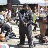 "Cereal Killer" -- When someone attempts to assassinate Battle Creek\'s mayor during the annual "Breakfast Day" celebration, Russ and Milt must protect the unorthodox politician while trying to track down the attacker, on BATTLE CREEK, Sunday, April 5, 2015 (10:00-11:00, ET/PT), on the CBS Television Network. Patton Oswalt guest stars as Mayor Hardy. Peter Jacobson guest stars as Darrel Hardy, the mayor\'s brother and Chief-of-Staff. Pictured (left to right): Kal Penn (Det. Fontanelle White), Edward Fordham (Det. Aaron Funkhauser) and Liza Lapira (Det. Jacocks). Photo: Adam Taylor/CBS ÃÂ©2015 CBS Broadcasting, Inc. All Rights Reserved.
