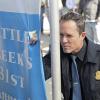 "Cereal Killer" -- When someone attempts to assassinate Battle Creek\'s mayor during the annual "Breakfast Day" celebration, Russ and Milt must protect the unorthodox politician while trying to track down the attacker, on BATTLE CREEK, Sunday, April 5, 2015 (10:00-11:00, ET/PT), on the CBS Television Network. Patton Oswalt guest stars as Mayor Hardy. Peter Jacobson guest stars as Darrel Hardy, the mayor\'s brother and Chief-of-Staff. Pictured: Dean Winters (Det. Russ Agnew). Photo: Adam Taylor/CBS ÃÂ©2015 CBS Broadcasting, Inc. All Rights Reserved.