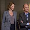 "Old Wounds" -- Milt is caught in the middle of Commander Guziewicz\'s personal life when her adopted son (Rotimi Akinosho) asks him to investigate if the man jailed for his birth parents\' murders is actually innocent, on BATTLE CREEK, Sunday, April 26 (10:00-11:00 PM, ET/PT), on the CBS Television Network. Pictured (left to right): Janet McTeer (Commander Guziewicz) and Michael O\'Neill	(Councilman Pritchett). Photo: Monty Brinton/CBS ÃÂ©2015 CBS Broadcasting, Inc. All Rights Reserved.