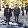 "Sympathy for the Devil" -- Milt survives a car bombing and enlists Russ to track down his would-be assassin, leading to startling revelations as to why Milt is the way he is and what brought him to Battle Creek, on BATTLE CREEK, Sunday, May 24 (10:00-11:00 PM, ET/PT), on the CBS Television Network. Pictured (left to right): Kal Penn (Det. Fontanelle White), Dean Winters (Det. Russ Agnew), Liza Lapira (Det. Jacocks), Damon Herriman (Det. Niblet) and Edward Fordham (Det. Aaron Funkhauser). Photo Credit: Robert Voets/Sony Pictures Television ÃÂ© 2015 Sony Pictures Television.