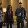 Beauty and the Beast -- "Beast Interrupted" -- Image Number: BB402b_0354.jpg -- Pictured (L-R): Nina Lisandrello as Tess, Kristin Kreuk as Catherine, Jay Ryan as Vincent and Amanda Setton as Bootsy -- Photo: Sven Frenzel/The CW -- ÃÂ© 2016 The CW Network. All Rights Reserved.
