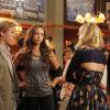 BEN AND KATE: Kate (Dakota Johnson, second from R) confronts her high school rival, Anna (guest star Amber Stevens), in the &quot;Reunion&quot; episode of BEN AND KATE airing Tuesday, Nov. 20 (8:30-9:00 PM ET/PT) on FOX. Also pictured: Nat Faxon and guest star Geoff Stults. &#xa9;2012 Fox Broadcasting Co. Cr: Jennifer Clasen/FOX