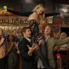 BEN AND KATE: With the help of Will (guest star Geoff Stults, L) and Ben (Nat Faxon, R), Kate (Dakota Johnson, C) performs a musical number from &quot;Jesus Christ Superstar&quot; in the &quot;Reunion&quot; episode of BEN AND KATE airing Tuesday, Nov. 20 (8:30-9:00 PM ET/PT) on FOX. &#xa9;2012 Fox Broadcasting Co. Cr: Jennifer Clasen/FOX