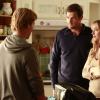 BEN AND KATE: Kate (Dakota Johnson, R) is upset when Ben (Nat Faxon, L) invites himself on her camping trip with Will (guest star Geoff Stults, C) in &quot;The Trip&quot; episode of BEN AND KATE airing Tuesday, Dec. 4 (8:30-9:00 PM ET/PT) on FOX. &#xa9;2012 Fox Broadcasting Co. Cr: Jennifer Clasen/FOX