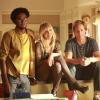 BEN AND KATE: L-R: Tommy (Echo Kellum), BJ (Lucy Punch) and Ben (Nat Faxon) watch Kate's creative take on house cleaning in &quot;The Trip&quot; episode of BEN AND KATE airing Tuesday, Dec. 4 (8:30-9:00 PM ET/PT) on FOX. &#xa9;2012 Fox Broadcasting Co. Cr: Jennifer Clasen/FOX