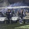 BEN AND KATE: L-R: Ben (Nat Faxon), Maddie (Maggie Elizabeth Jones), Kate (Dakota Johnson), BJ (Lucy Punch) and Tommy (Echo Kellum) are surprised when their viewing of the stars is interrupted by sprinklers in the &quot;B-Squad&quot; episode of BEN AND KATE airing Tuesday, Jan. 8 (8:30-9:00 PM ET/PT) on FOX. &#xa9;2012 Fox Broadcasting Co. Cr: Jennifer Clasen/FOX