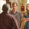 BEN AND KATE: Ben (Nat Faxon, C) and Kate (Dakota Johnson, R) ask their father, Randy (guest star Bruce McGill, L), why he is in town in the &quot;Gone Fishin'&quot; episode of BEN AND KATE airing Tuesday, Feb. 5 (8:30-9:00 PM ET/PT) on FOX. &#xa9;2013 Fox Broadcasting Co. Cr: Jennifer Clasen/FOX