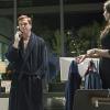 Damian Lewis as Bobby "Axe" Axelrod and Ilfenish Hadera as Deb in Billions (Season 1, Episode 2). - Photo:  Jeff Neumann/SHOWTIME - Photo ID:  Billions_102_2170.R