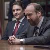 Toby Leonard Moore as Bryan Connerty and Paul Giamatti as Chuck Rhoades in Billions (Season 1, Episode 6). - Photo:  Jeff Neumann/SHOWTIME - Photo ID:  Billions_106_0238.R