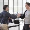David Cromer as Donnie Caan and Damian Lewis as Bobby "Axe" Axelrod in Billions (Season 1, Episode 07). - Photo:  Jeff Neumann/SHOWTIME - Photo ID:  Billions_107_3055.R