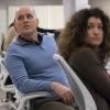 Kelly Aucoin as "Dollar" Bill Stearn and Sarah Stiles as Bonnie Barella in BILLIONS (Season 3, Episode 10, "Redemption"). - Photo: Jeff Neumann/SHOWTIME - Photo ID: BILLIONS_310_301.R.jpg