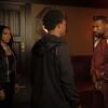 Black Lightning -- "Dark Matter of My Brain" -- Image BLK101i_0100 -- Pictured (L-R):  China Anne McClain as Jennifer Pierce, Dabier as Will, and William Catlett as Lala -- Mark Hill/The CW -- ÃÂ© 2017 The CW Network, LLC.  All Rights Reserved.