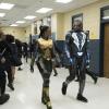Black Lightning -- "The Resurrection and The Light: The Book of Pain" -- Image BLK112b_0002b -- Pictured (L-R): Nafessa Williams as Thunder and Cress Williams as Black Lightning -- Photo: Annette Brown/The CW -- ÃÂ© 2018 The CW Network, LLC. All rights reserved.